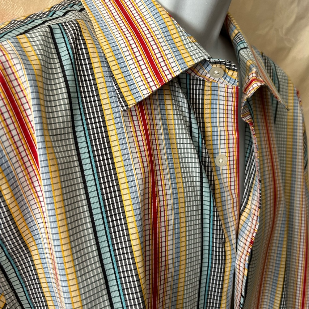 Robert Graham size 2XL 100% cotton
Long sleeves with contrasting button cuffs - Picture 3 of 9